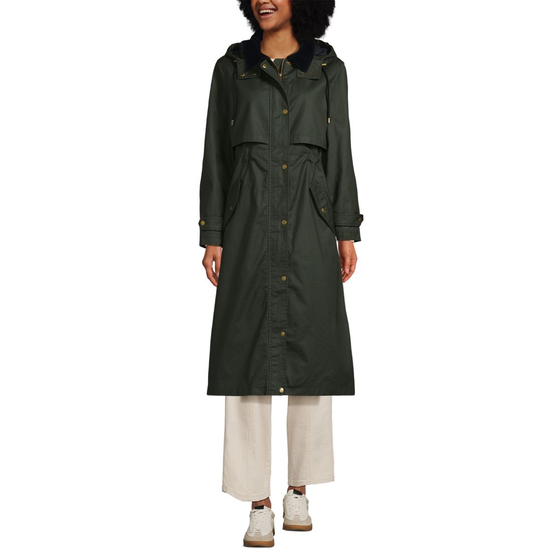 Women's Longline Waxed Coat