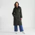 Women's Longline Waxed Coat, Front