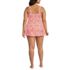 Women's Plus Size Smocked Swim Dress Swimsuit, Back