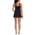 Women's Smocked Swim Dress Swimsuit, Back