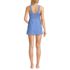Women's Smocked Swim Dress Swimsuit, Back