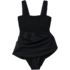 Women's Petite Smocked Swim Dress Swimsuit, alternative image