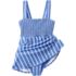 Women's Smocked Swim Dress Swimsuit, alternative image