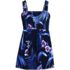 Women's Smocked Swim Dress Swimsuit, Front