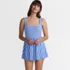 Women's Smocked Swim Dress Swimsuit, Front