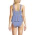 Women's Smocked Tankini Top and High Waisted Bottoms Swimsuit Set, Back