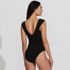 Women's Cap Sleeve Sweetheart V-Wire One Piece Swimsuit, Back