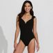 Women's Cap Sleeve Sweetheart V-Wire One Piece Swimsuit, Front