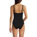 Women's Mesh Insert One Piece Swimsuit, Back