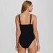 Women's Mesh Insert One Piece Swimsuit, Back