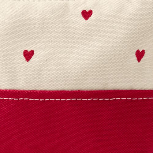Embroidered Zipper Canvas Pouch, alternative image