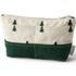 Embroidered Zipper Canvas Pouch, Back
