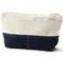 Embroidered Zipper Canvas Pouch, Back