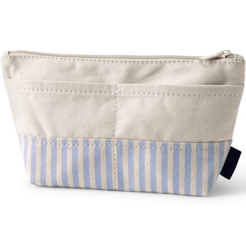 Embroidered Zipper Canvas Pouch - image 3