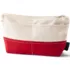 Embroidered Zipper Canvas Pouch, Back