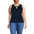 Women's Plus Size Supima Keyhole Tank, Front
