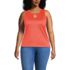 Women's Plus Size Supima Keyhole Tank, Front