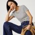Women's Drapey Rib Fitted Short Sleeve Mini T-Shirt, alternative image