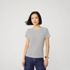 Women's Drapey Rib Fitted Short Sleeve Mini T-Shirt, Front