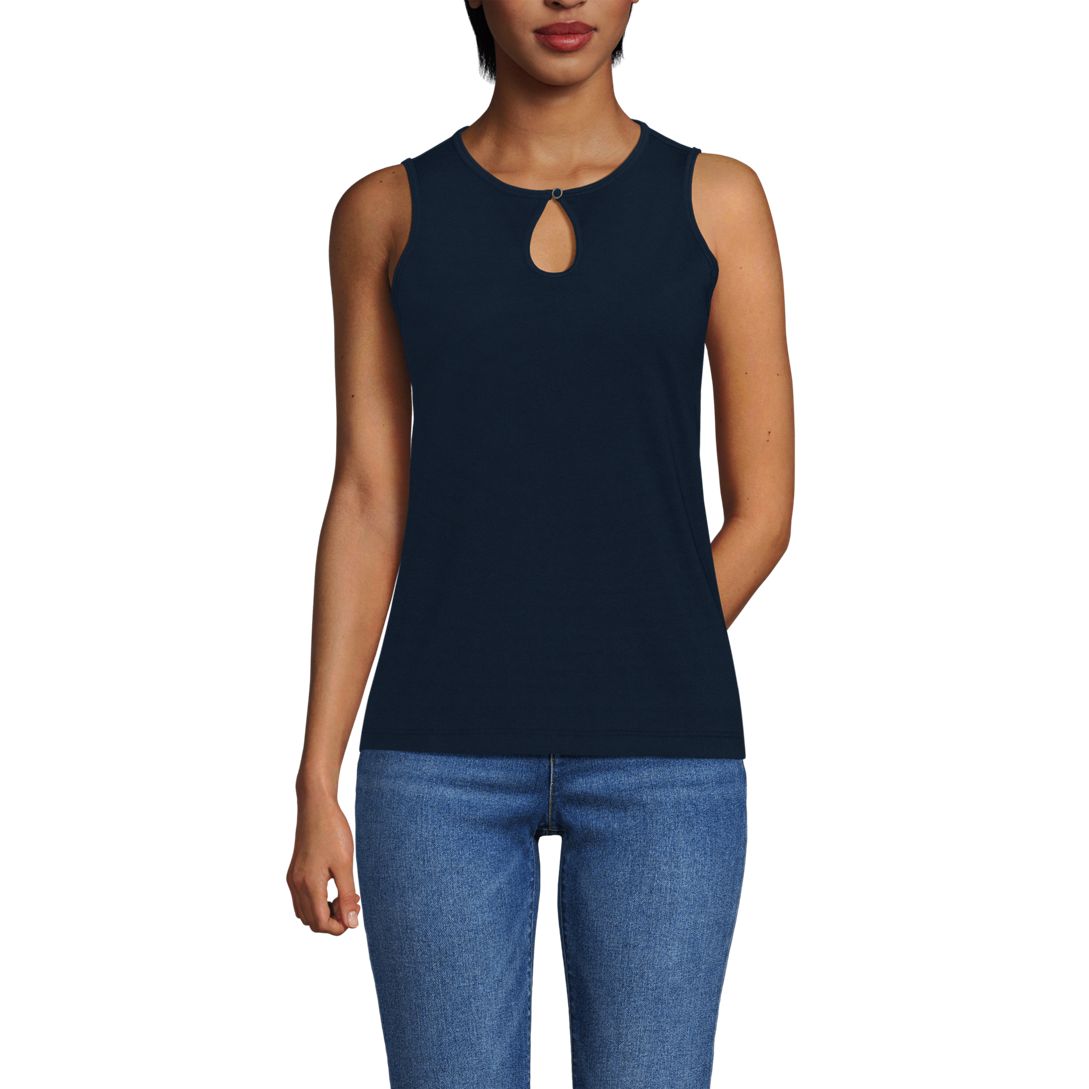 Women's Supima Keyhole Tank