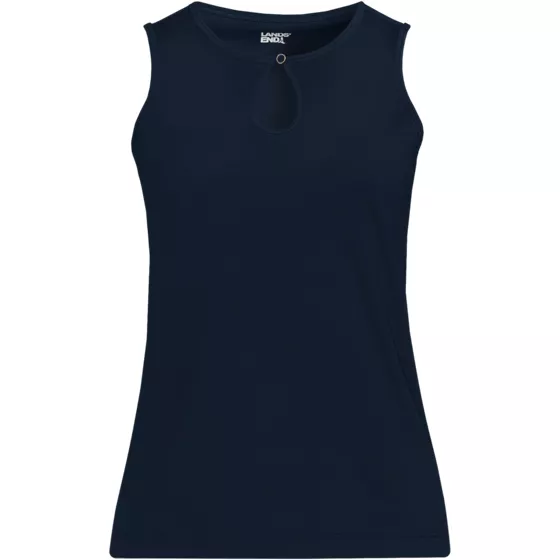 Women's Plus Size Supima Keyhole Tank - primary