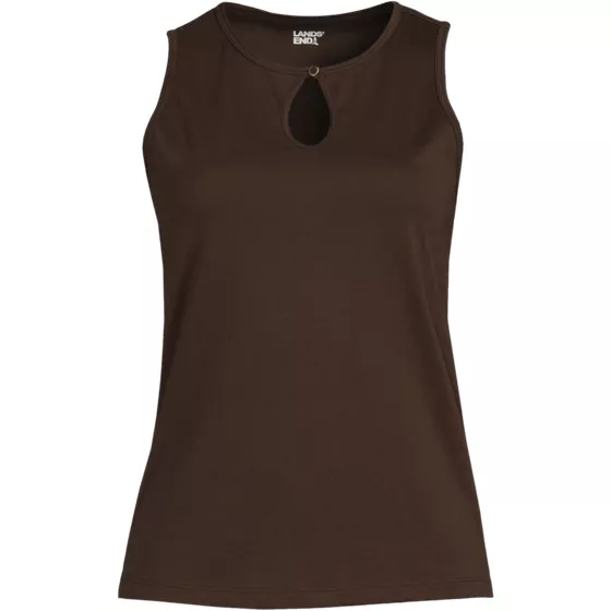 Women's Supima Keyhole Tank - primary
