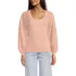 Women's Supima Interlock Scoop Neck Blouson Sleeve Top, Front