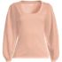 Women's Supima Interlock Scoop Neck Blouson Sleeve Top, Front