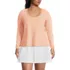 Women's Plus Size Power Performance Long Sleeve Scoopneck Tee, Front