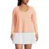 Women's Plus Size Power Performance Long Sleeve Scoopneck Tee, Front