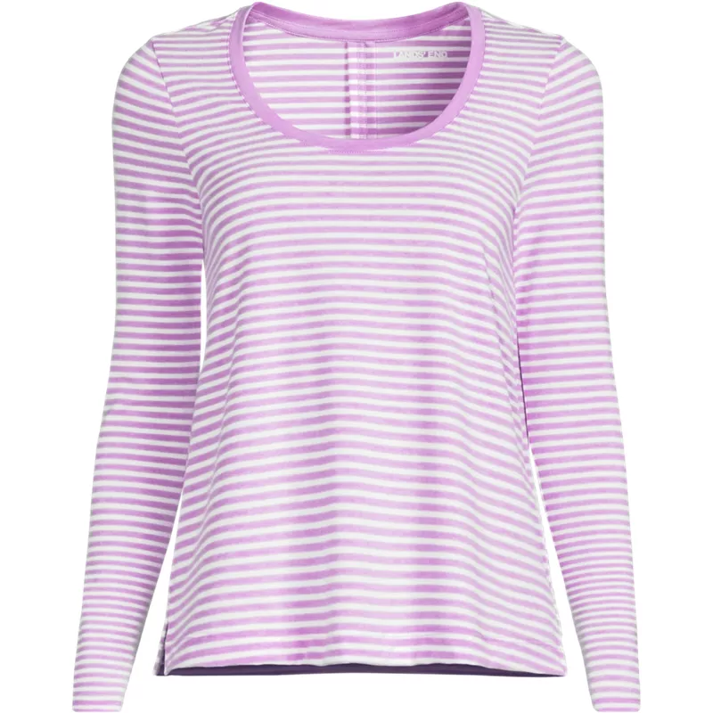 Women's Power Performance Long Sleeve Scoopneck Tee, Front