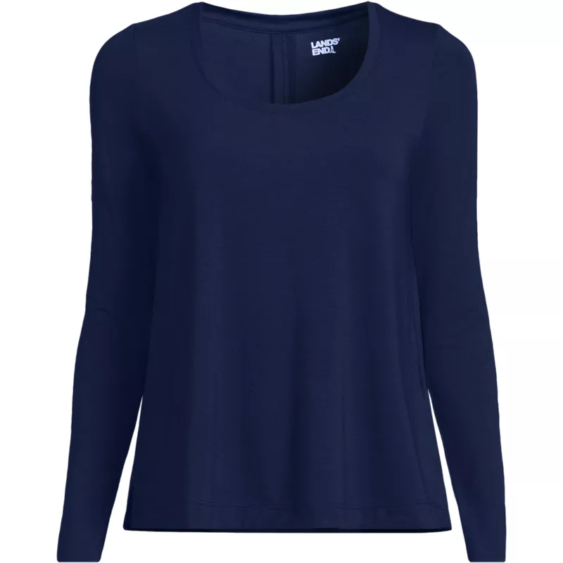 Women's Power Performance Long Sleeve Scoopneck Tee, Front