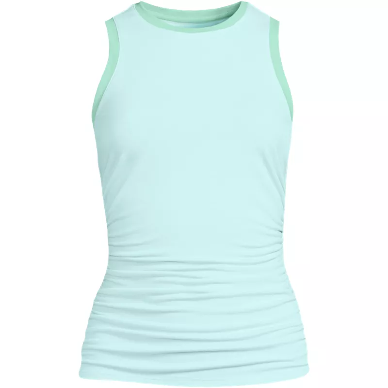 Women's Plus Size Sleeveless Power Performance Fitted Tank, Front