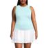 Women's Plus Size Sleeveless Power Performance Fitted Tank, Front