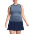 Women's Plus Size Sleeveless Power Performance Fitted Tank, Front