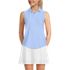 Women's Sleeveless Eyelet Active Polo Top, Front