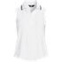 Women's Sleeveless Eyelet Active Polo Top, Front