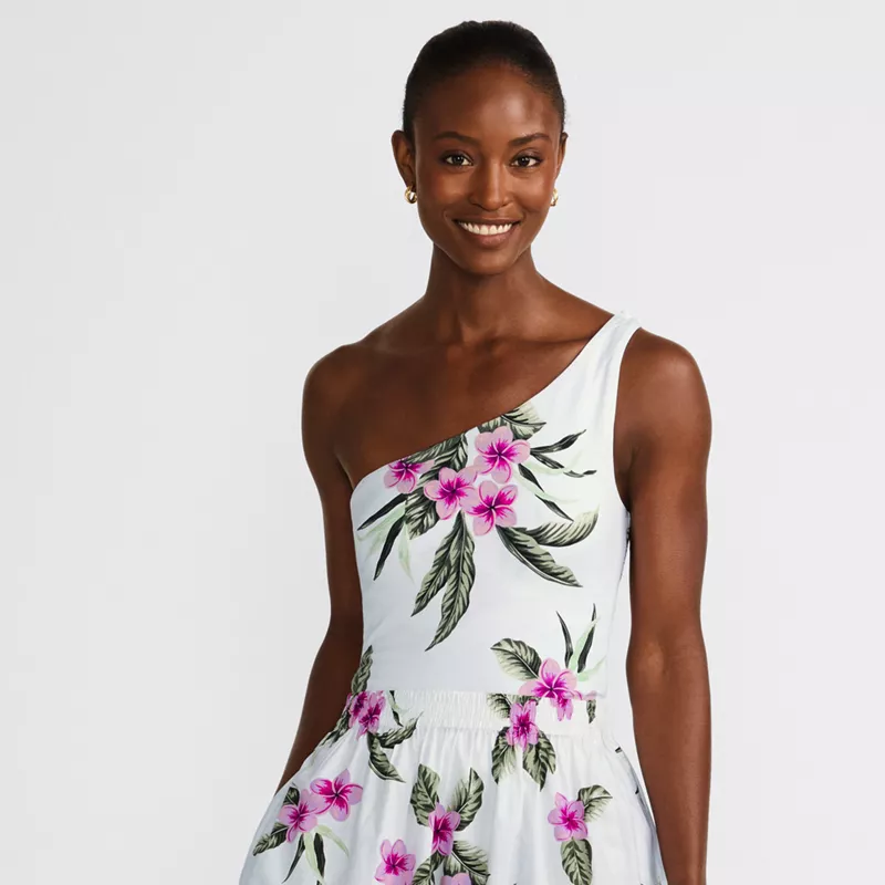 Women's Slender One Shoulder Top, alternative image