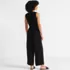 Women's Sleeveless Creaseless Wrap Jumpsuit, Back