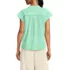 Women's Cotton Voile Drop Shoulder Short Sleeve Top, Back