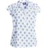 Women's Plus Size Cotton Voile Drop Shoulder Short Sleeve Top, Front