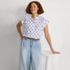 Women's Cotton Voile Drop Shoulder Short Sleeve Top, alternative image