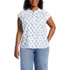 Women's Plus Size Cotton Voile Drop Shoulder Short Sleeve Top, Front