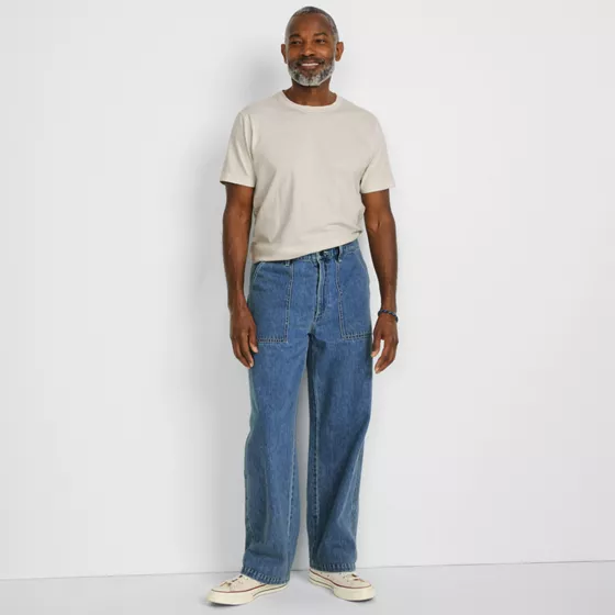 Men's Relaxed Denim Utility Pant - primary