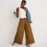 Women's Poplin Mid Rise Pleated Slouchy Pants, alternative image