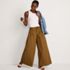 Women's Petite Poplin Mid Rise Pleated Slouchy Pants, alternative image