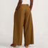 Women's Petite Poplin Mid Rise Pleated Slouchy Pants, Back