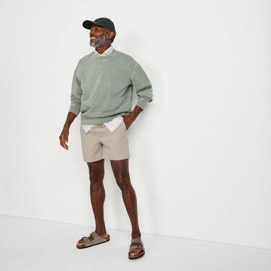 slim fit dress slacks Smoke Move Light Grey Dress Shorts