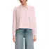 Women's Poplin Cropped Shirt with Ruffles, Front