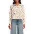 Women's Poplin Cropped Shirt with Ruffles, Front
